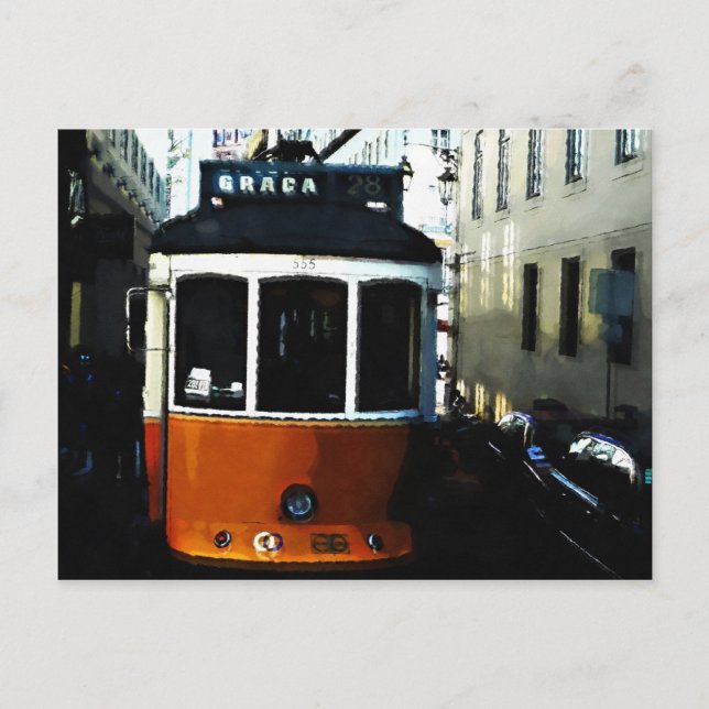 Lisbon tram postcard (Front)