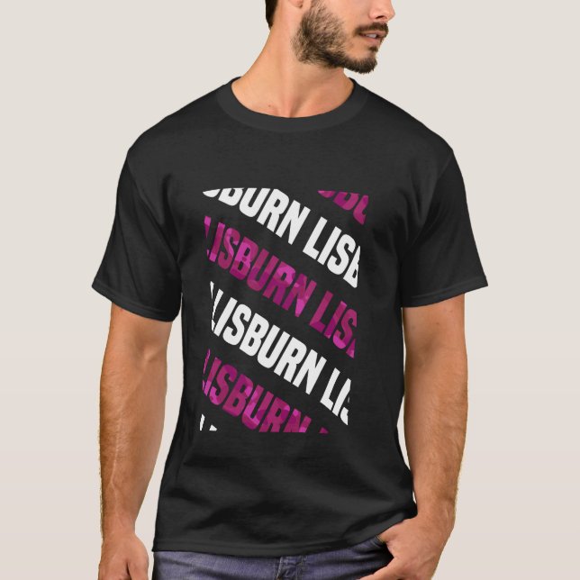 Lisburn Camo Pattern Pink Camouflage T-Shirt (Front)