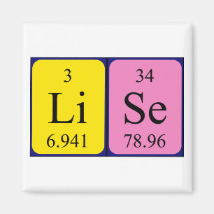 Lise periodic table name magnet