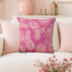 Lise Pink 💖 Bold Floral Cushion