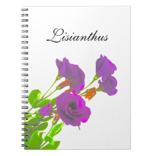 Lisianthus Purple Flowers Notebook