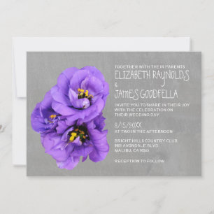 Lisianthus Wedding Invitations