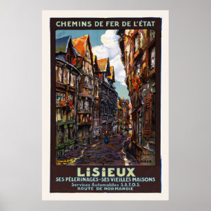 Lisieux France Vintage Poster 1930