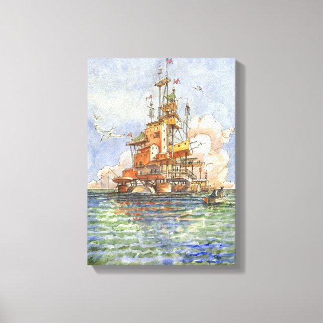 L''Isola Galleggiante Canvas Print (Front)