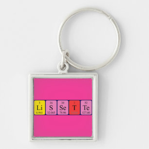 Lissette periodic table name keyring