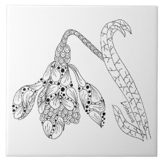 Listakora Flower Ceramic Trivet / Tile