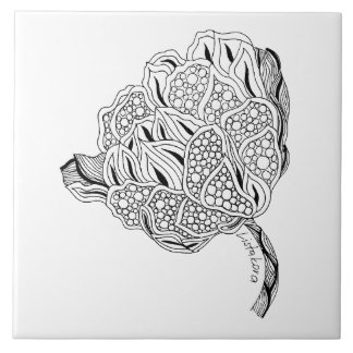 Listakora Flower Ceramic Trivet / Tile