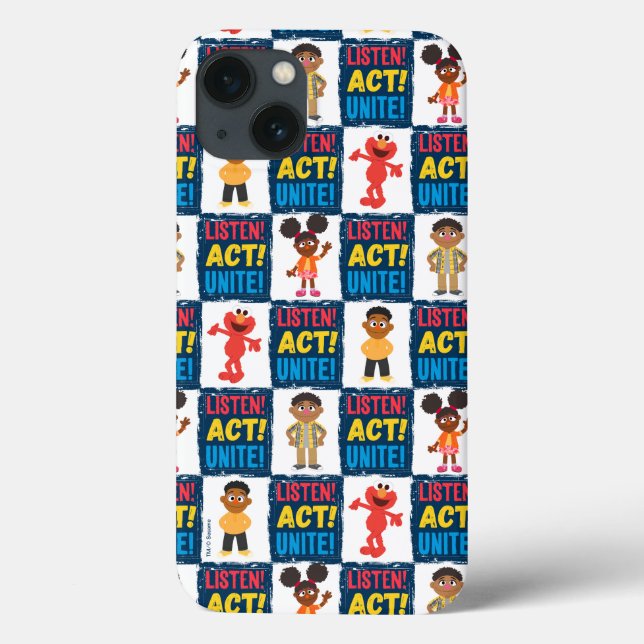 Listen! Act! Unite! Pattern Case-Mate iPhone Case (Back)