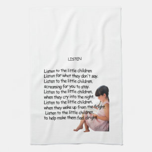 Listen Poem Towel