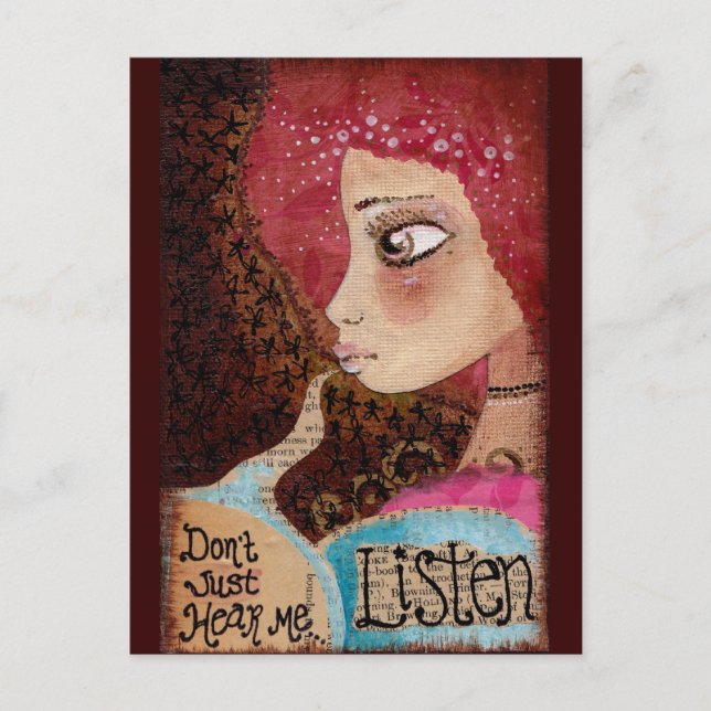 "Listen" Postcard (Front)