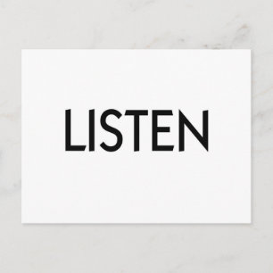 LISTEN POSTCARD