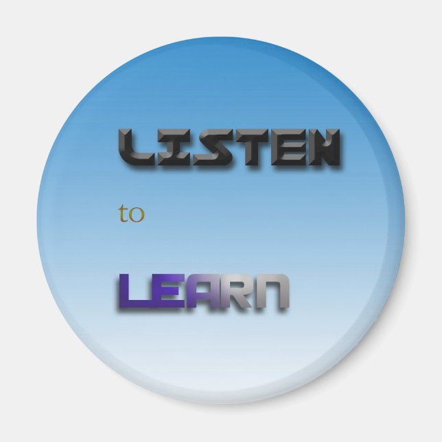 Listen to Learn Magnet (Front)