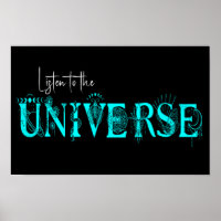 Listen to the universe Stars Lotus moon Sun Art