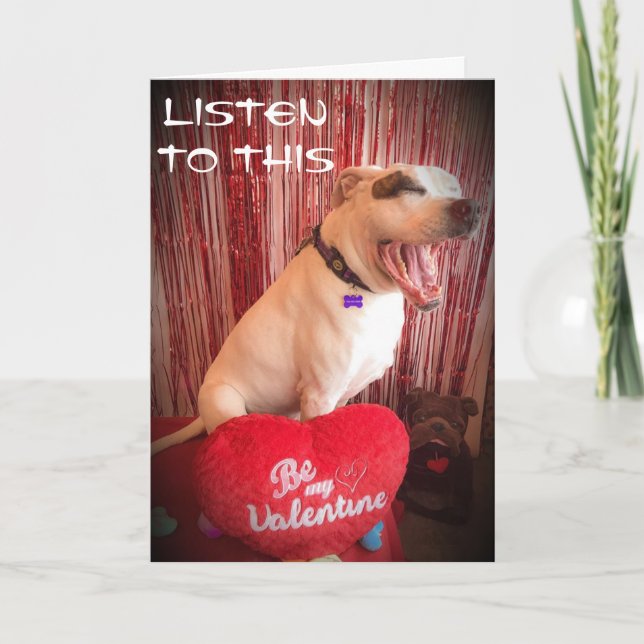 **LISTEN TO THIS** LET'S CELEBRATE VALENTINE'S DAY CARD (Front)