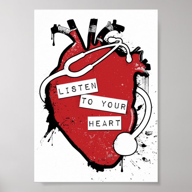 listen to your anatomical heart poster (Front)