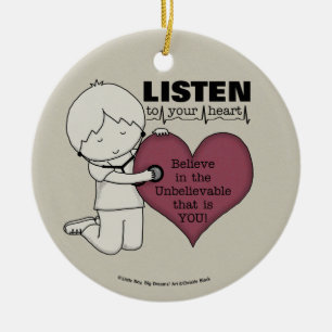Listen to Your Heart Ceramic Tree Decoration