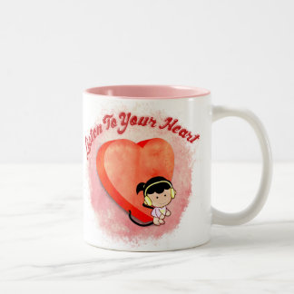listen to your heart mug