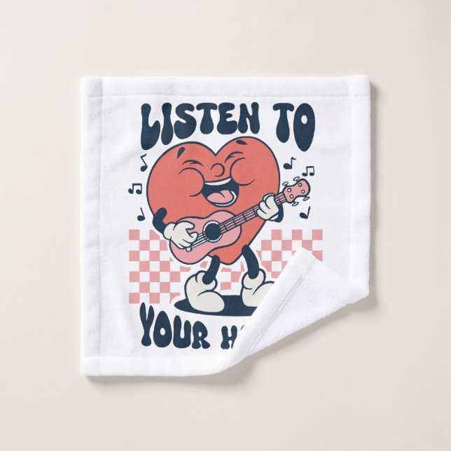 listen to your heart wash cloth (Wash Cloth)