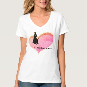 Listen to your pink heart with rabbit T-Shirt