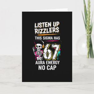 Listen Up Rizzlers This Sigma Has 67 Aura Energy S Card