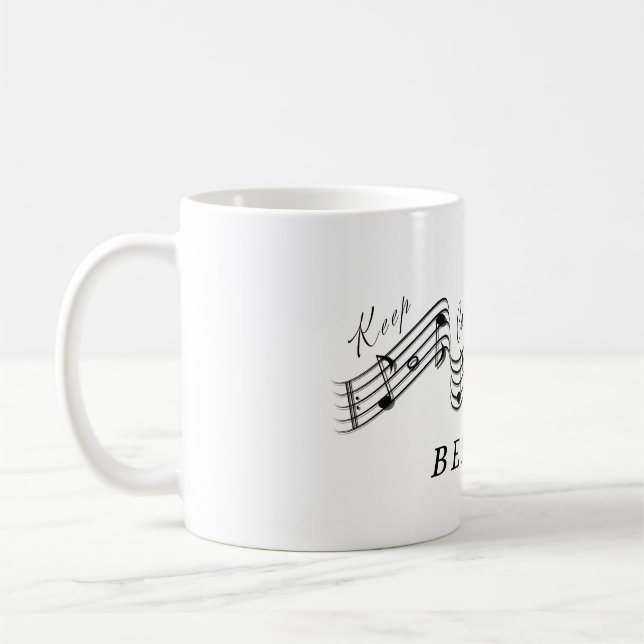 Listen Vincenzo Bellini Classical Music Composer Coffee Mug (Left)