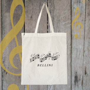 Listen Vincenzo Bellini Classical Music Composer Tote Bag