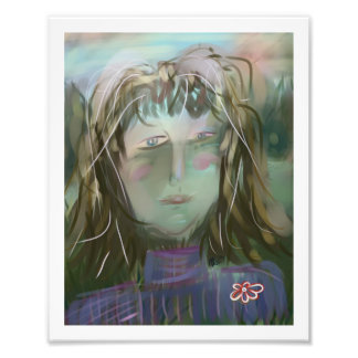 Listening ~ Modern Feminine Portrait Photo Print