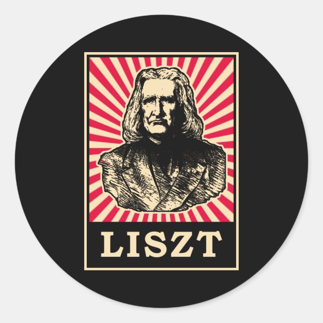 Liszt Classic Round Sticker (Front)