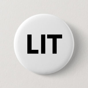 lit 6 cm round badge