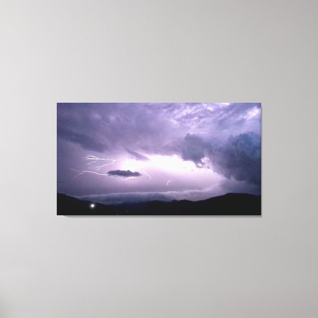 Lit by Lightning Canvas Print (Front)
