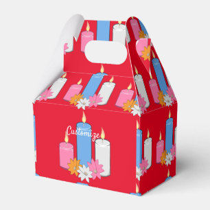 Lit Candle Flowers Thunder_Cove Favour Box