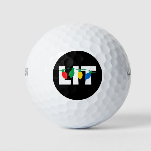 Lit Christmas Golf Balls (Front)