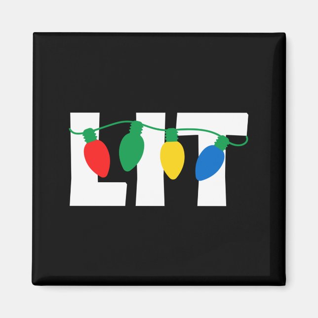 Lit Christmas Magnet (Front)