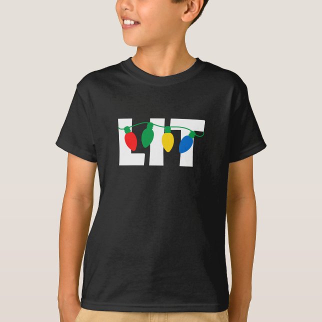 Lit Christmas T-Shirt (Front)