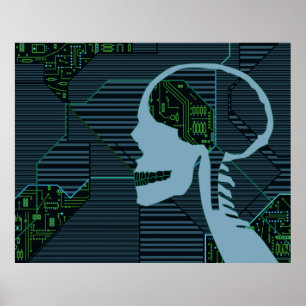 lit logicskull poster