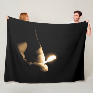 Lit Match Fleece Blanket