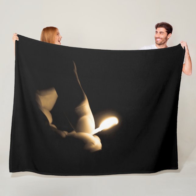 Lit Match Fleece Blanket (In Situ)