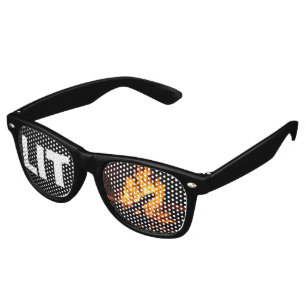 Lit On Fire Custom Party Raver Sunglasses