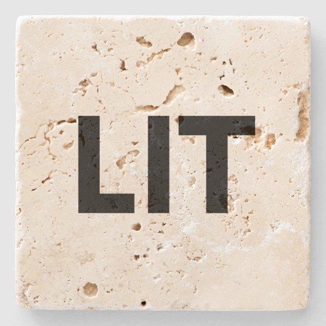 lit stone coaster (Front)