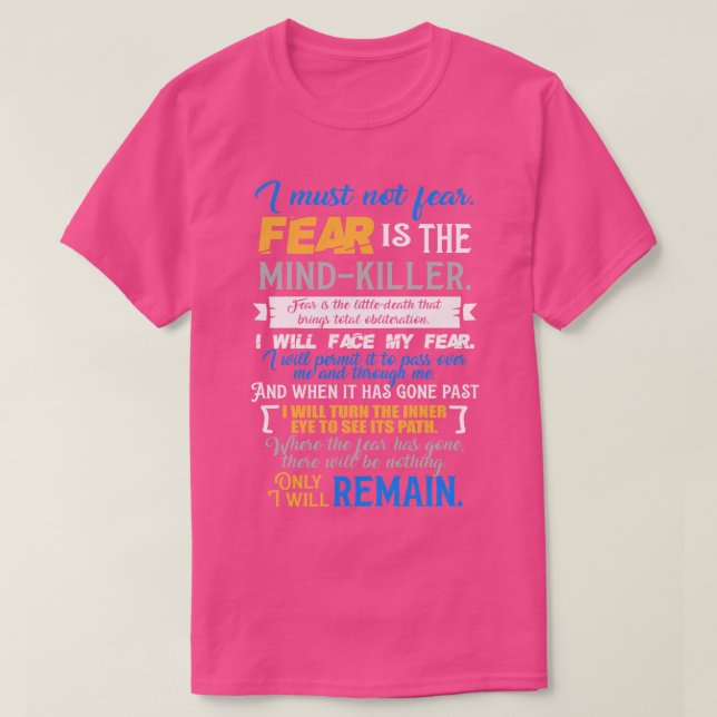 Litany Against Fear Dune T-Shirt (Design Front)