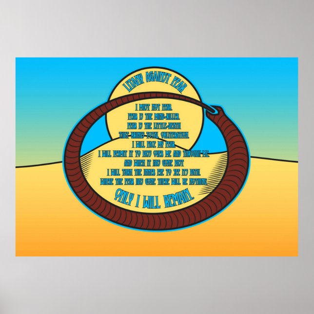 Litany Against Fear Poster (Front)