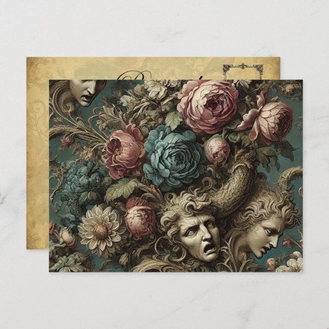 Litany of Aristocrats – Gothic Victorian Holiday Postcard (Front/Back)