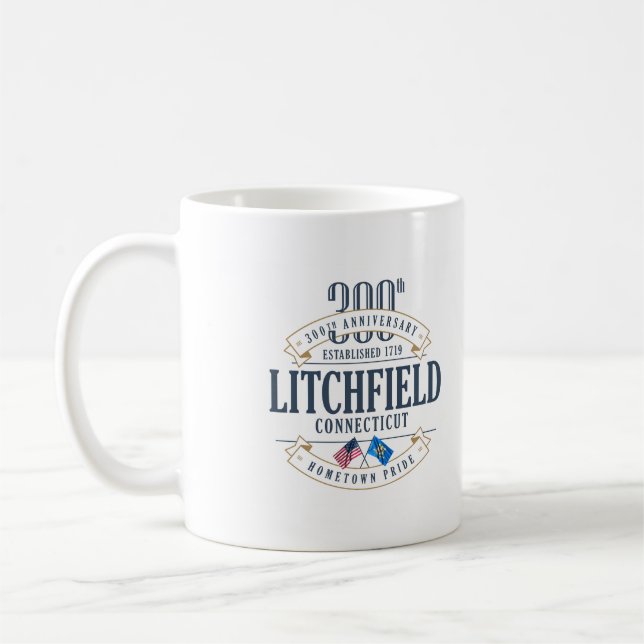 Litchfield, Connecticut 300th Anniversary Mug (Left)