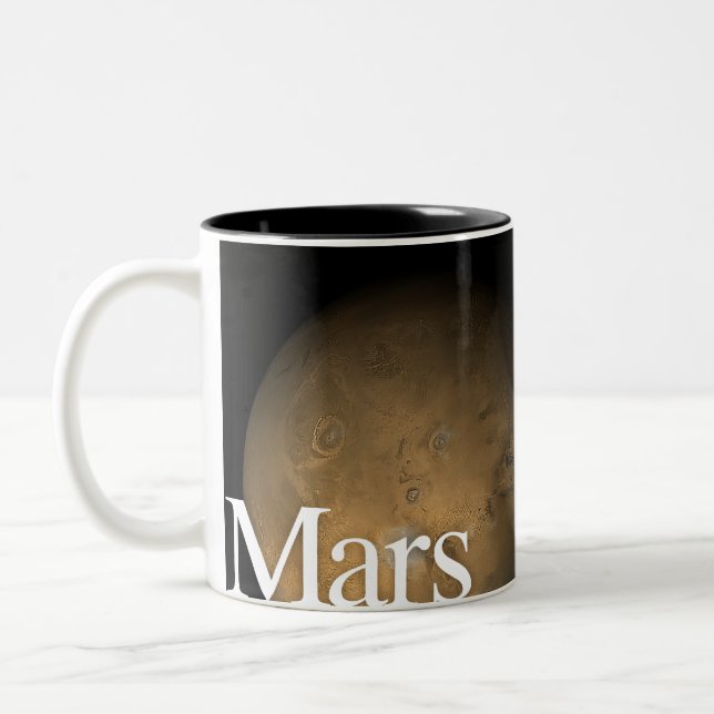 LITD Planet Mug: Mars Two-Tone Coffee Mug (Left)