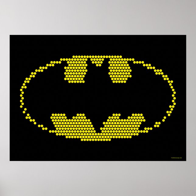 Lite-Brite Bat Emblem Poster (Front)