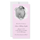 Lite Pink Girl New Baby Photo Card