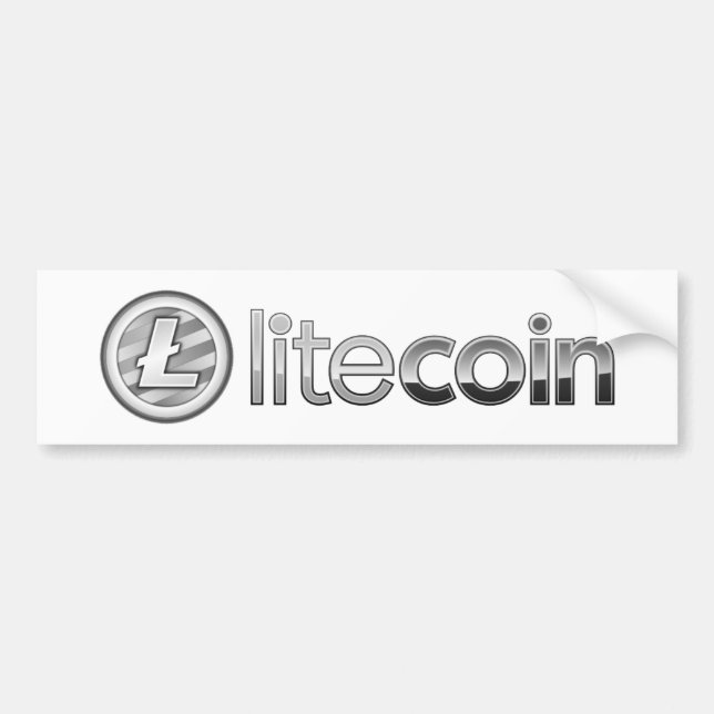 Litecoin Logo Bumper Sticker (Front)