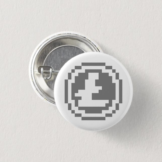 Litecoin LTC 8-Bit Logo | Button (Front & Back)