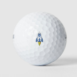Litecoin To The Moon Rocket Golf Balls