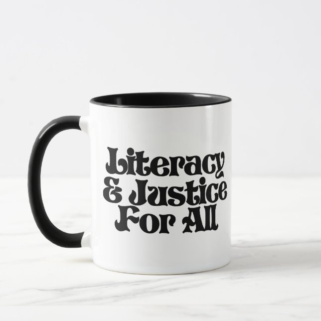 Literacy and Justice for All Mug (Left)
